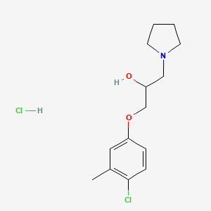 1-(4-Chloro-3-methylphenoxy)-3-pyrrolidin-1-ylpropan-2-ol hydrochloride