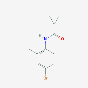 molecular formula C11H12BrNO B290436 N-(4-bromo-2-methylphenyl)cyclopropanecarboxamide 