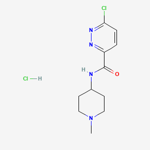 6-chloro-N-(1-methylpiperidin-4-yl)pyridazine-3-carboxamide hydrochloride