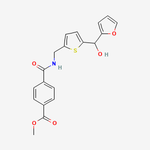 Methyl 4-(((5-(furan-2-yl(hydroxy)methyl)thiophen-2-yl)methyl)carbamoyl)benzoate
