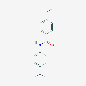 molecular formula C18H21NO B290438 4-ethyl-N-(4-isopropylphenyl)benzamide 