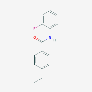 molecular formula C15H14FNO B290440 4-ethyl-N-(2-fluorophenyl)benzamide 