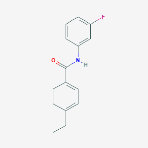 molecular formula C15H14FNO B290441 4-ethyl-N-(3-fluorophenyl)benzamide 