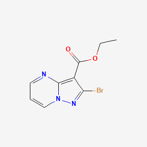molecular formula C9H8BrN3O2 B2904414 Ethyl 2-bromopyrazolo[1,5-A]pyrimidine-3-carboxylate CAS No. 1394003-51-0