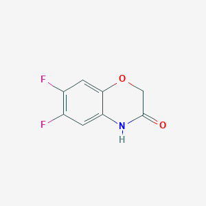 molecular formula C8H5F2NO2 B2904433 6,7-Difluoro-2h-benzo[b][1,4]oxazin-3(4h)-one CAS No. 865106-46-3
