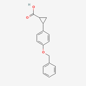 2-[4-(Benzyloxy)phenyl]cyclopropane-1-carboxylic acid