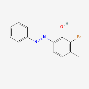 2-bromo-3,4-dimethyl-6-[(E)-phenyldiazenyl]phenol