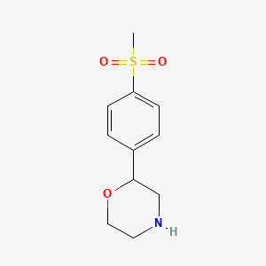 molecular formula C11H15NO3S B2904457 2-(4-Methanesulfonylphenyl)morpholine CAS No. 1097797-22-2