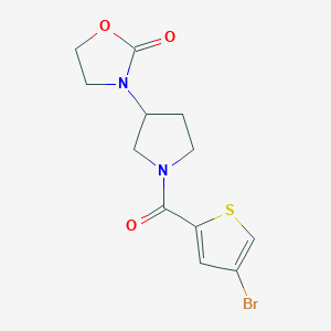 3-[1-(4-Bromothiophene-2-carbonyl)pyrrolidin-3-yl]-1,3-oxazolidin-2-one