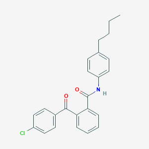 molecular formula C24H22ClNO2 B290448 N-(4-butylphenyl)-2-(4-chlorobenzoyl)benzamide 