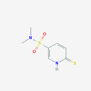 N,N-dimethyl-6-sulfanylidene-1H-pyridine-3-sulfonamide