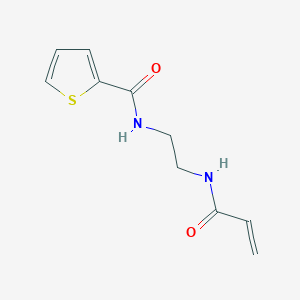 molecular formula C10H12N2O2S B2904497 N-[2-(Prop-2-enoylamino)ethyl]thiophene-2-carboxamide CAS No. 2200168-18-7