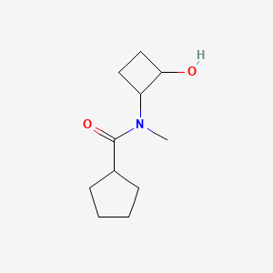 molecular formula C11H19NO2 B2904498 N-(2-hydroxycyclobutyl)-N-methylcyclopentanecarboxamide CAS No. 2201467-02-7