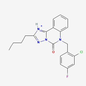 2-butyl-6-[(2-chloro-4-fluorophenyl)methyl]-5H,6H-[1,2,4]triazolo[1,5-c]quinazolin-5-one