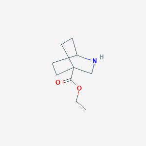 molecular formula C10H17NO2 B2904506 Ethyl 2-azabicyclo[2.2.2]octane-4-carboxylate CAS No. 2248391-03-7