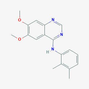 molecular formula C18H19N3O2 B2904507 N-(2,3-dimethylphenyl)-6,7-dimethoxyquinazolin-4-amine CAS No. 477855-16-6