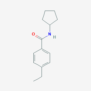 molecular formula C14H19NO B290451 N-cyclopentyl-4-ethylbenzamide 
