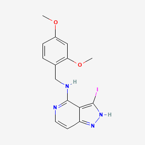 N-[(2,4-dimethoxyphenyl)methyl]-3-iodo-1H-pyrazolo[4,3-c]pyridin-4-amine