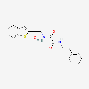 N1-(2-(benzo[b]thiophen-2-yl)-2-hydroxypropyl)-N2-(2-(cyclohex-1-en-1-yl)ethyl)oxalamide