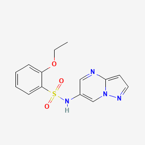 molecular formula C14H14N4O3S B2904518 2-ethoxy-N-(pyrazolo[1,5-a]pyrimidin-6-yl)benzenesulfonamide CAS No. 2034504-94-2