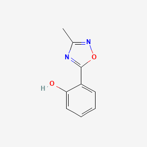 molecular formula C9H8N2O2 B2904532 2-(3-Methyl-1,2,4-oxadiazol-5-yl)phenol CAS No. 79349-23-8