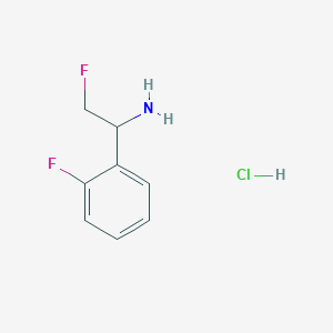 2-Fluoro-1-(2-fluorophenyl)ethanamine;hydrochloride