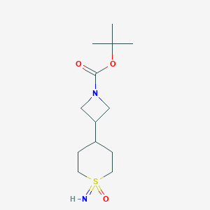 Tert-butyl 3-(1-imino-1-oxothian-4-yl)azetidine-1-carboxylate
