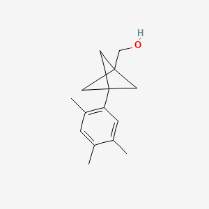 molecular formula C15H20O B2904548 [3-(2,4,5-Trimethylphenyl)-1-bicyclo[1.1.1]pentanyl]methanol CAS No. 2287344-48-1