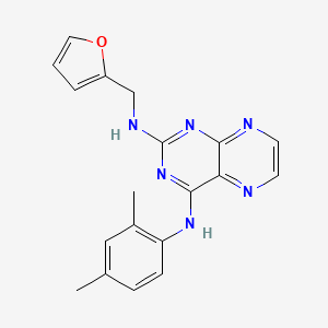 N4-(2,4-dimethylphenyl)-N2-(furan-2-ylmethyl)pteridine-2,4-diamine