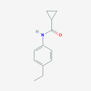 molecular formula C12H15NO B290456 N-(4-ethylphenyl)cyclopropanecarboxamide 