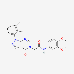 molecular formula C23H21N5O4 B2904568 N-(2,3-dihydrobenzo[b][1,4]dioxin-6-yl)-2-(1-(2,3-dimethylphenyl)-4-oxo-1H-pyrazolo[3,4-d]pyrimidin-5(4H)-yl)acetamide CAS No. 895023-36-6