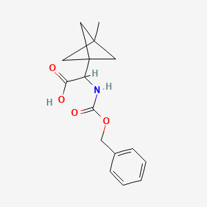 2-(3-Methyl-1-bicyclo[1.1.1]pentanyl)-2-(phenylmethoxycarbonylamino)acetic acid