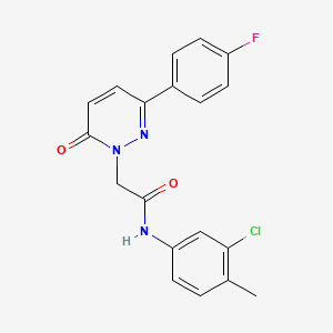 N-(3-chloro-4-methylphenyl)-2-[3-(4-fluorophenyl)-6-oxopyridazin-1-yl]acetamide