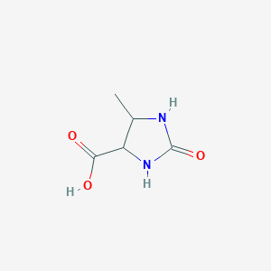 molecular formula C5H8N2O3 B2904621 5-Methyl-2-oxoimidazolidine-4-carboxylic acid CAS No. 1544548-07-3