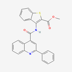 Methyl 3-(2-phenylquinoline-4-carboxamido)benzo[b]thiophene-2-carboxylate