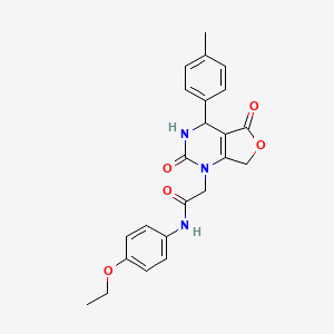 molecular formula C23H23N3O5 B2904631 2-(2,5-dioxo-4-(p-tolyl)-3,4-dihydrofuro[3,4-d]pyrimidin-1(2H,5H,7H)-yl)-N-(4-ethoxyphenyl)acetamide CAS No. 1251552-18-7