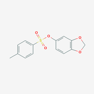 molecular formula C14H12O5S B290464 1,3-Benzodioxol-5-yl 4-methylbenzenesulfonate 