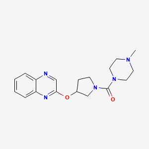 2-{[1-(4-Methylpiperazine-1-carbonyl)pyrrolidin-3-yl]oxy}quinoxaline