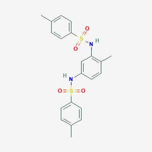 molecular formula C21H22N2O4S2 B290466 N,N'-(4-Methyl-m-phenylene)bis(p-toluenesulfonamide) 