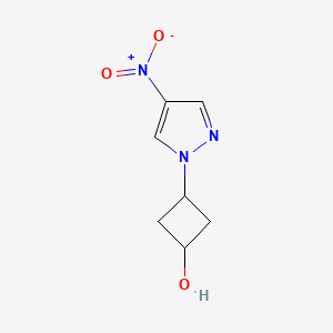 3-(4-nitro-1H-pyrazol-1-yl)cyclobutan-1-ol