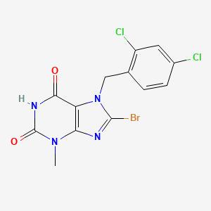 7-[(2,4-Dichlorophenyl)methyl]-8-bromo-3-methyl-1,3,7-trihydropurine-2,6-dione