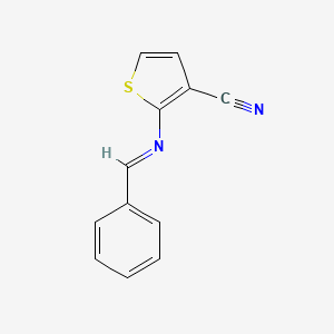 2-{[(E)-phenylmethylidene]amino}-3-thiophenecarbonitrile