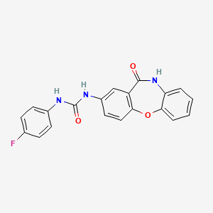 1-(4-Fluorophenyl)-3-(11-oxo-10,11-dihydrodibenzo[b,f][1,4]oxazepin-2-yl)urea