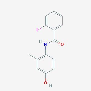 molecular formula C14H12INO2 B290469 N-(4-hydroxy-2-methylphenyl)-2-iodobenzamide 