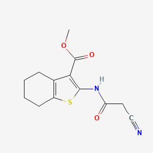 Methyl 2-[(cyanoacetyl)amino]-4,5,6,7-tetrahydro-1-benzothiophene-3-carboxylate