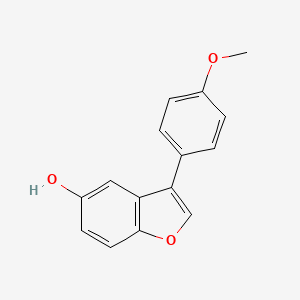 molecular formula C15H12O3 B2904697 3-(4-Methoxyphenyl)benzofuran-5-ol CAS No. 1574478-65-1