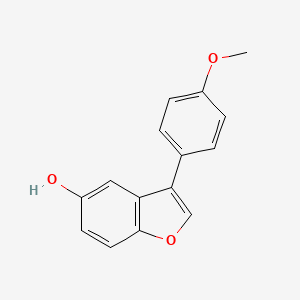 molecular formula C15H12O3 B2904697 3-(4-甲氧基苯基)苯并呋喃-5-醇 CAS No. 1574478-65-1