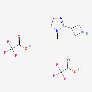 2-(Azetidin-3-yl)-1-methyl-4,5-dihydroimidazole;2,2,2-trifluoroacetic acid