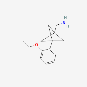 [3-(2-Ethoxyphenyl)-1-bicyclo[1.1.1]pentanyl]methanamine
