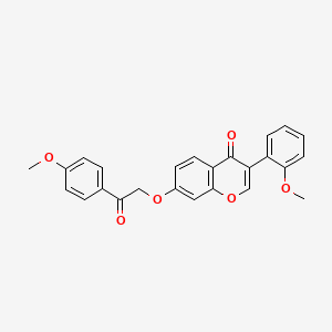 molecular formula C25H20O6 B2904708 3-(2-Methoxyphenyl)-7-[2-(4-methoxyphenyl)-2-oxoethoxy]chromen-4-one CAS No. 610763-97-8